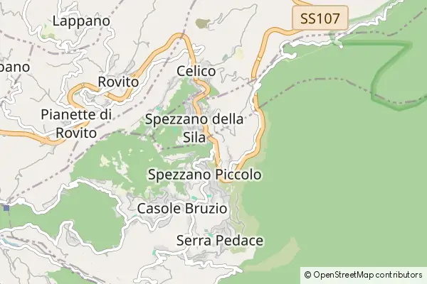 Mapa Spezzano della Sila