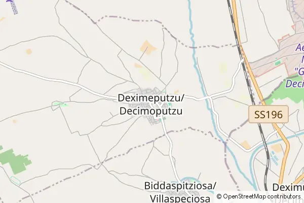 Mapa Decimoputzu