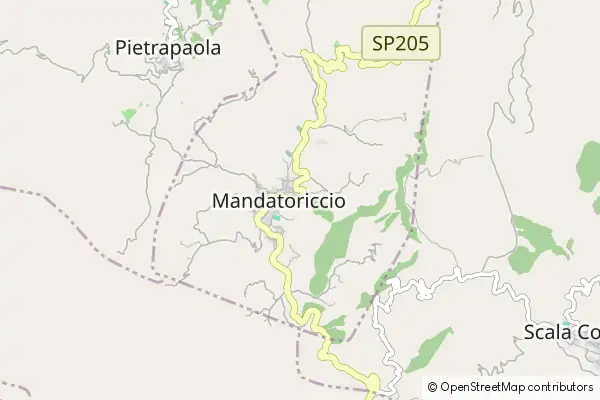 Mapa Mandatoriccio