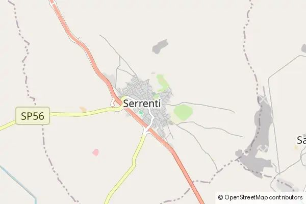 Mapa Serrenti