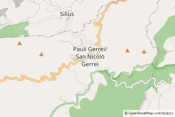 Mapa San Nicolò Gerrei