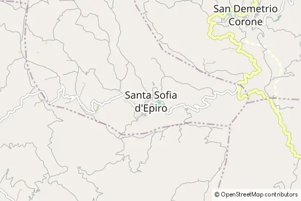 Mapa Santa Sofia d'Epiro