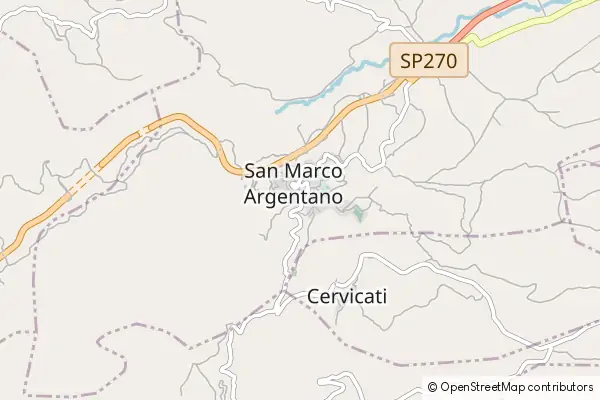 Mapa San Marco Argentano