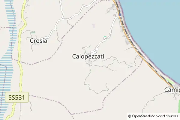 Mapa Calopezzati