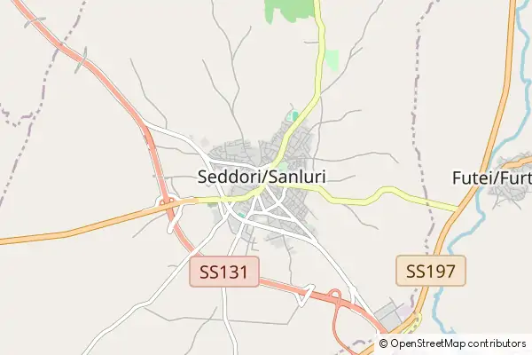 Mapa Sanluri