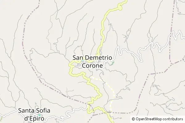 Mapa San Demetrio Corone