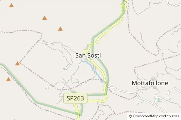 Mapa San Sosti