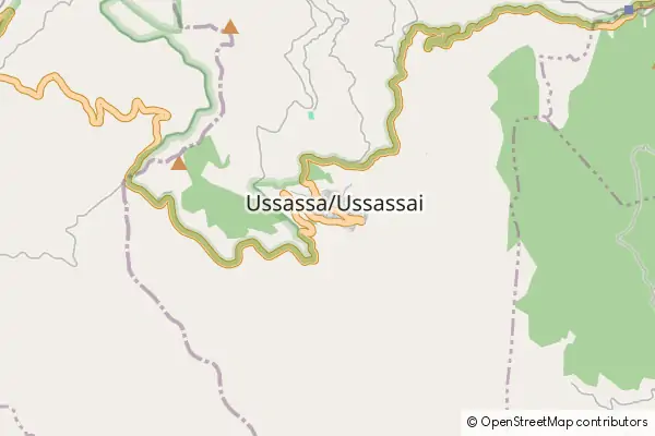 Mapa Ussassai