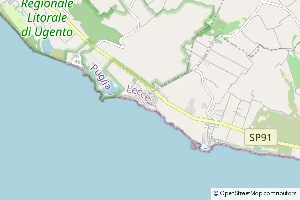 Mapa Lido Marini