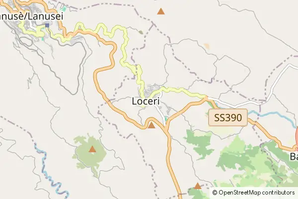 Mapa Loceri