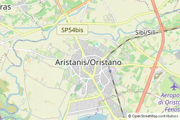 Mapa Oristano