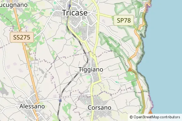 Mapa Tiggiano