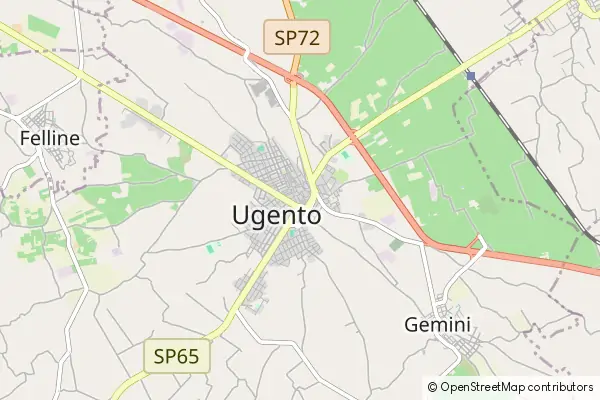 Mapa Ugento