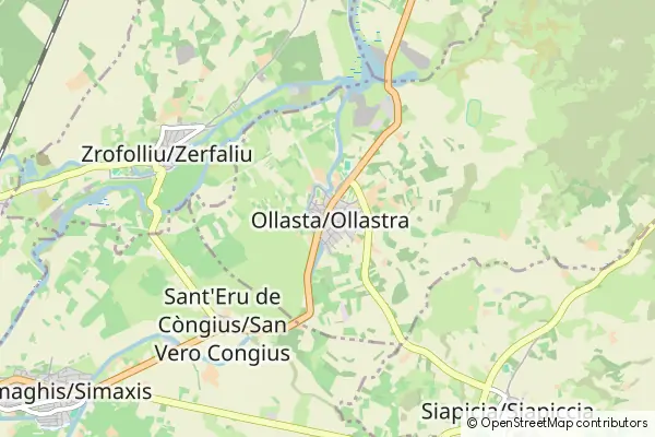 Mapa Ollastra