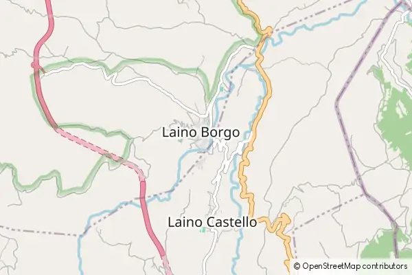 Mapa Laino Borgo