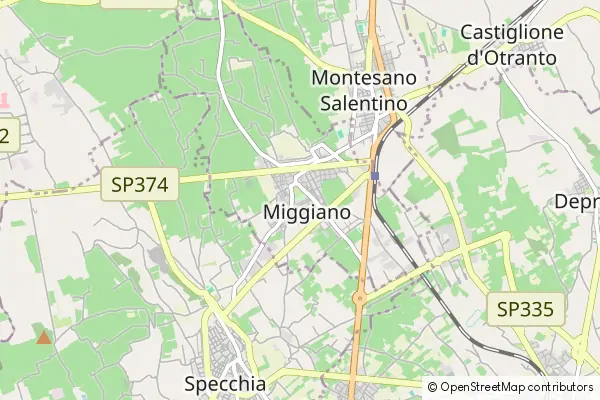 Mapa Miggiano