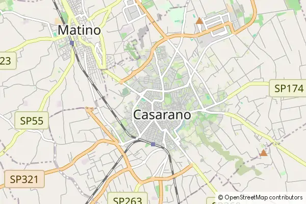 Mapa Casarano