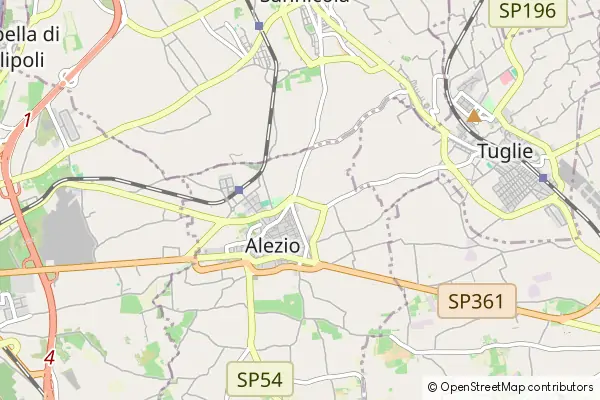 Mapa Alezio