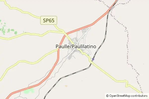 Mapa Paulilatino Oristano