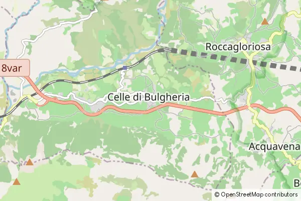 Mapa Celle di Bulgheria