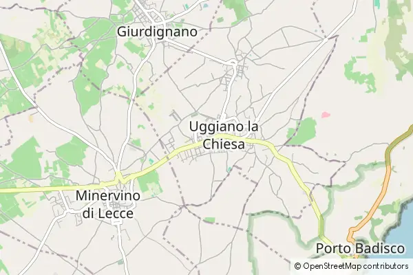 Mapa Uggiano la Chiesa