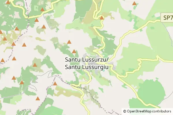 Mapa Santu Lussurgiu