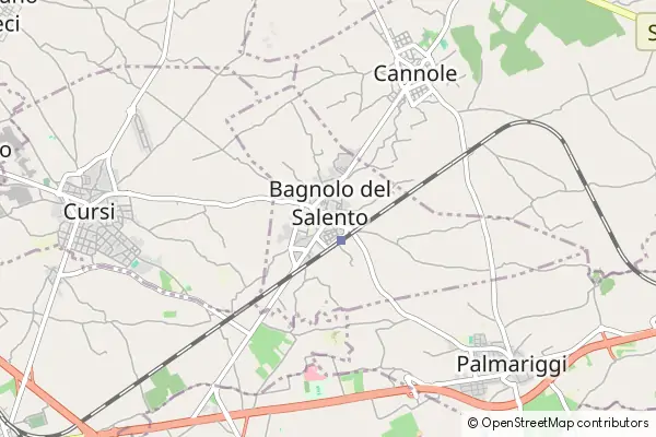 Mapa Bagnolo del Salento