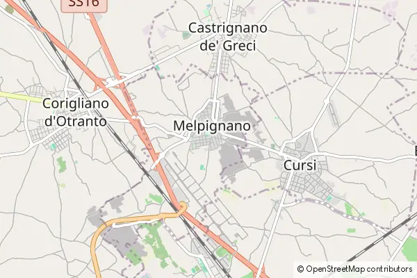 Mapa Melpignano