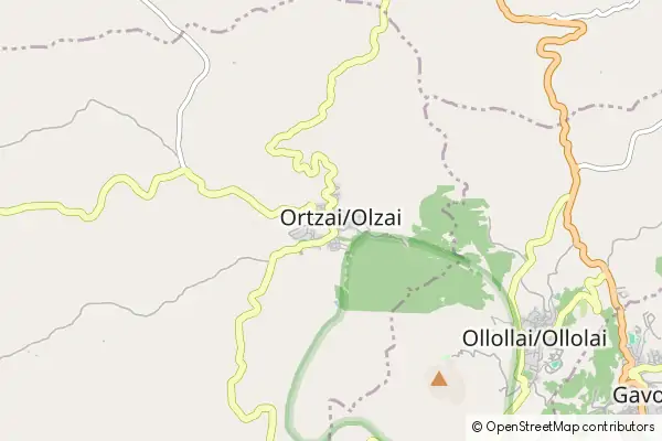 Mapa Olzai