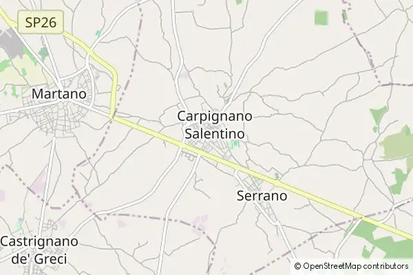 Mapa Carpignano Salentino