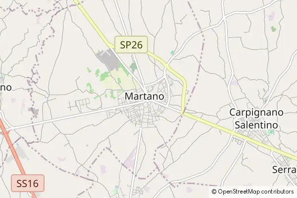 Mapa Martano