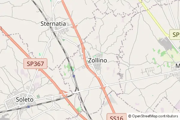 Mapa Zollino