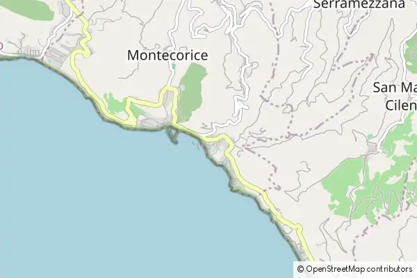 Mapa Agnone Cilento