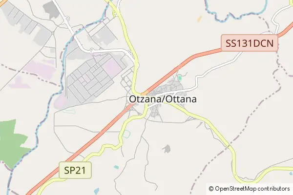 Mapa Ottana