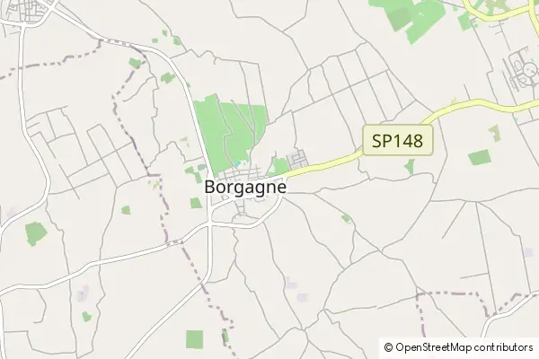 Mapa Borgagne