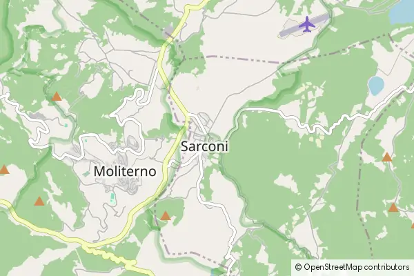 Mapa Sarconi