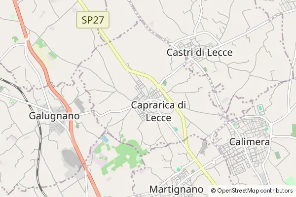 Mapa Caprarica di Lecce