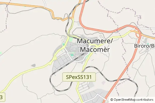 Mapa Macomer