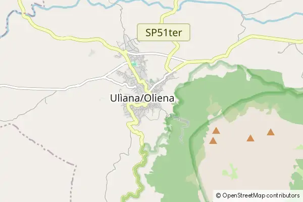 Mapa Oliena