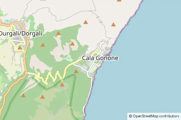 Mapa Cala Gonone