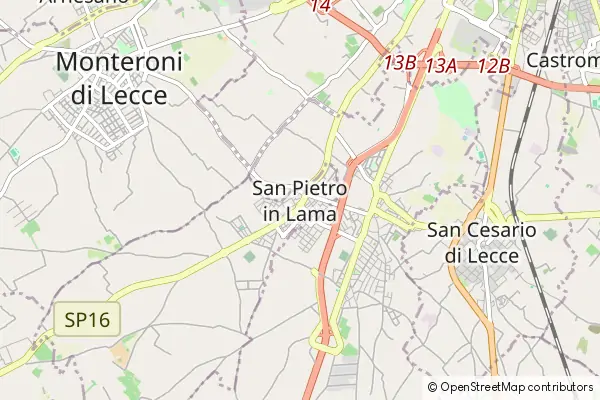 Mapa San Pietro in Lama