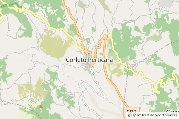 Mapa Corleto Perticara