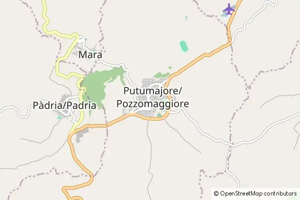 Mapa Pozzomaggiore