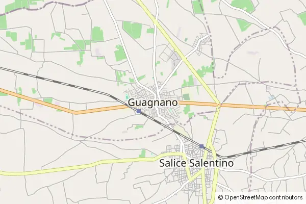 Mapa Guagnano