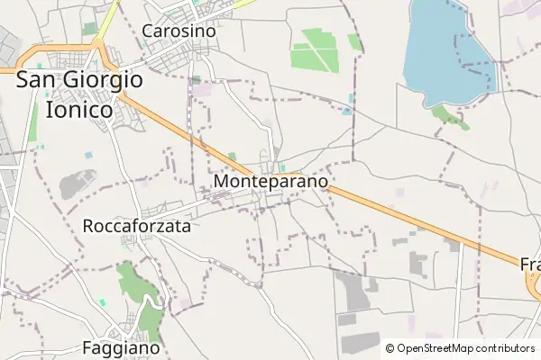 Mapa Monteparano