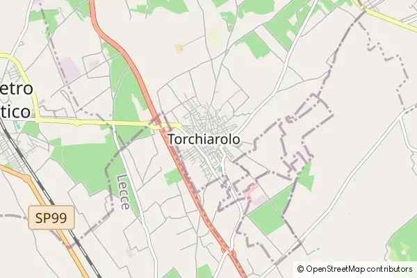 Mapa Torchiarolo