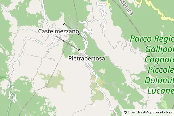 Mapa Pietrapertosa