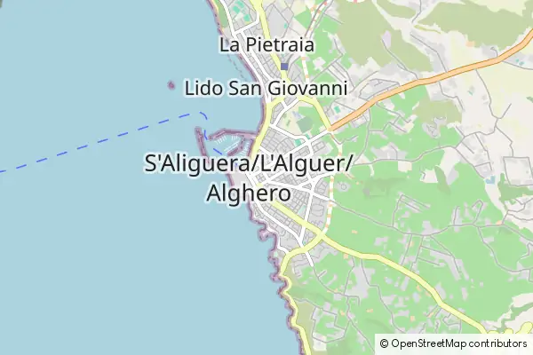 Mapa Alghero