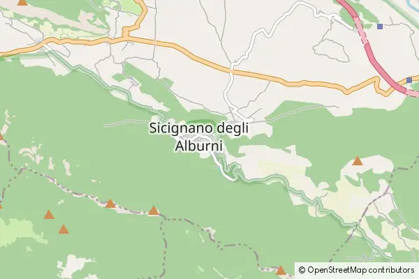 Mapa Sicignano degli Alburni