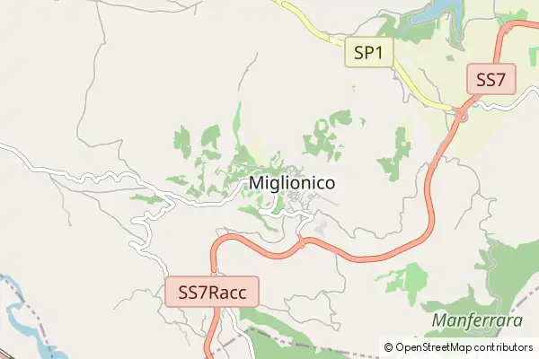 Mapa Miglionico